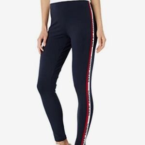 Tommy Hilfiger Women's Navy Blue Cotton Leggings Size XL